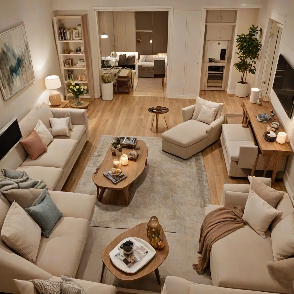 Podział przestrzeni: Jak efektywnie zaaranżować salon z sypialnią?