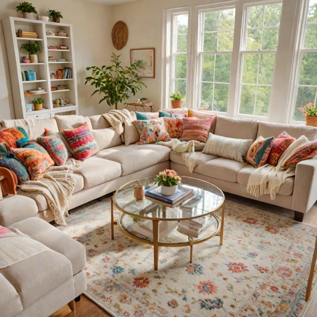 Jasny salon: Sprawdzone sposoby na ożywienie przestrzeni.